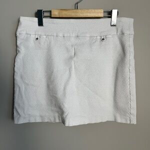 ATTYRE Women's Textured Athletic Golf/Tennis Performance SKORT White Size 14